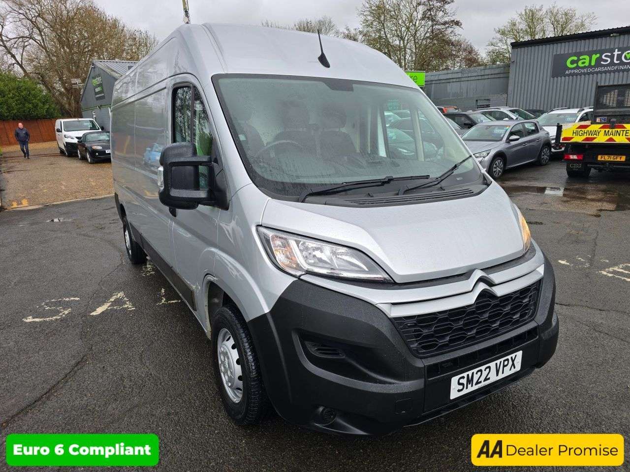 A 2022 CITROEN RELAY 2.2 BlueHDi 35 Enterprise L3 High Roof panel van, silver, 74,000 miles, Eur A 2022 CITROEN RELAY 2.2 BlueHDi 35 Enterprise L3 High Roof panel van, silver, 74,000 miles, Eur