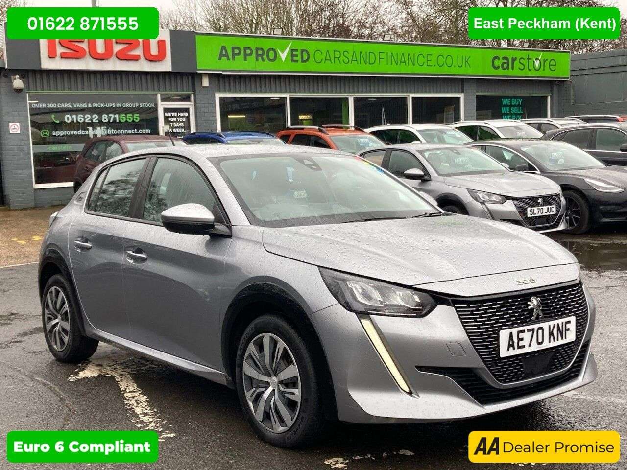 A 2020 PEUGEOT E-208 50kWh Active Hatchback, Electric Automatic, 6,100 miles, Euro 6 ULEZ, 7in T A 2020 PEUGEOT E-208 50kWh Active Hatchback, Electric Automatic, 6,100 miles, Euro 6 ULEZ, 7in T