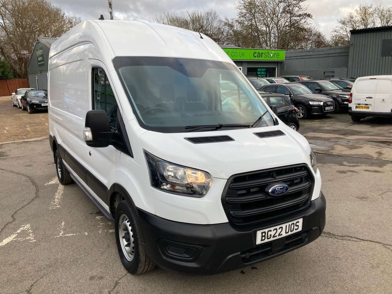 A 2022 FORD TRANSIT 2.0 350 EcoBlue Leader L3 H3 Panel Van, 42,850 miles, Euro 6 ULEZ, Manual, A 2022 FORD TRANSIT 2.0 350 EcoBlue Leader L3 H3 Panel Van, 42,850 miles, Euro 6 ULEZ, Manual,