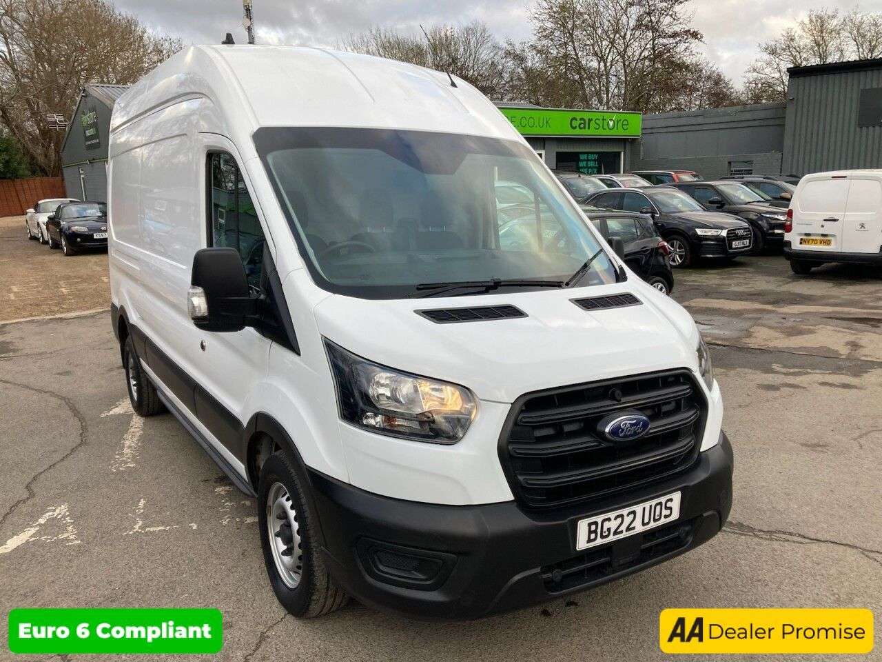 A 2022 FORD TRANSIT 2.0 350 EcoBlue Leader L3 H3 Panel Van, 42,850 miles, Euro 6 ULEZ, Manual, A 2022 FORD TRANSIT 2.0 350 EcoBlue Leader L3 H3 Panel Van, 42,850 miles, Euro 6 ULEZ, Manual,