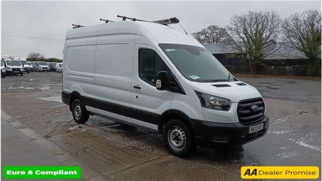 A 2022 FORD TRANSIT 2.0 350 EcoBlue Leader L3 H3 Panel Van, 37,700 miles, Euro 6 ULEZ, Manual, A 2022 FORD TRANSIT 2.0 350 EcoBlue Leader L3 H3 Panel Van, 37,700 miles, Euro 6 ULEZ, Manual,
