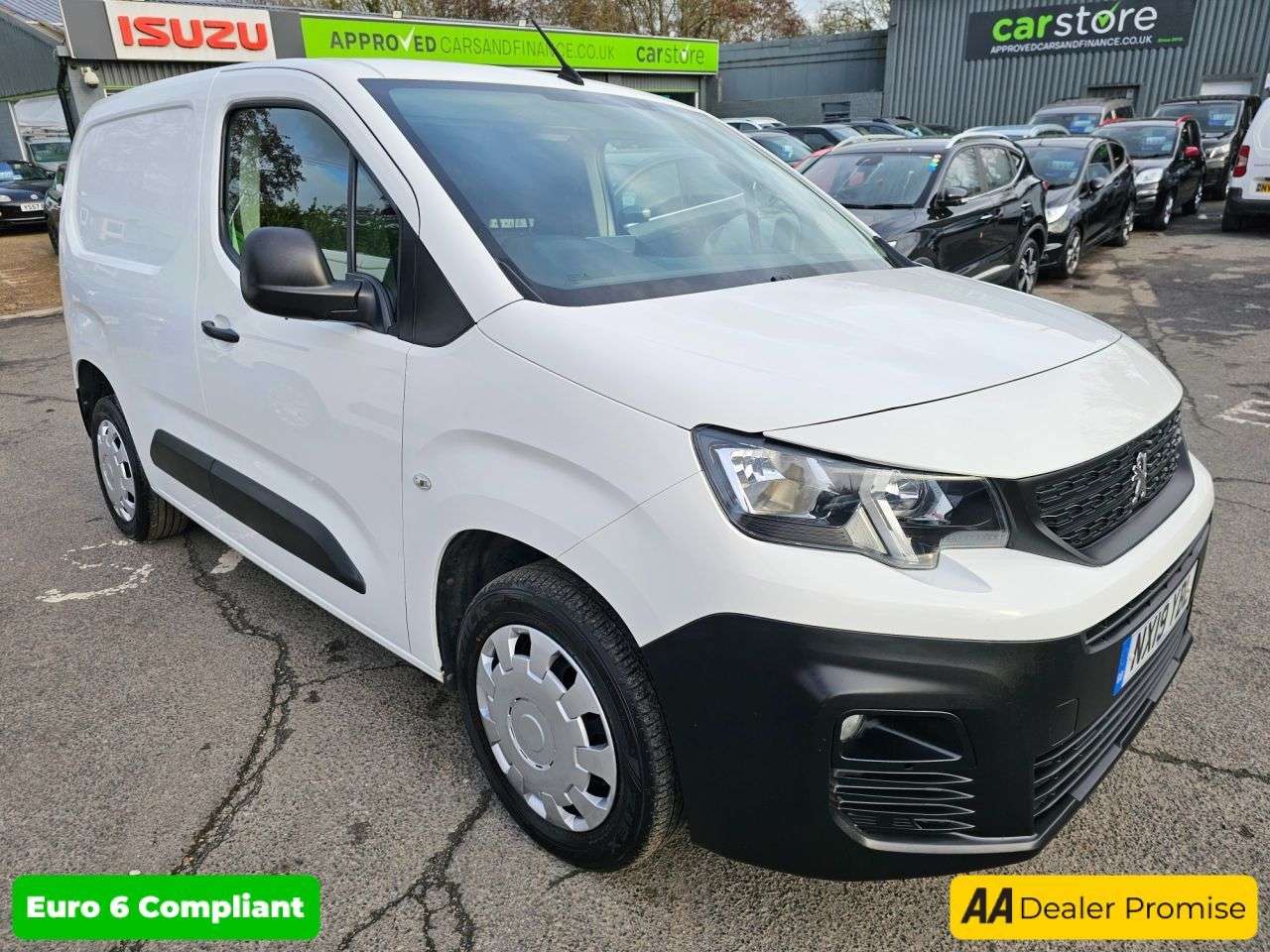 A 2019 PEUGEOT PARTNER 1.6 BlueHDi 1000 Professional SWB van, 42,500 miles, Euro 6, Air Con, Bluet A 2019 PEUGEOT PARTNER 1.6 BlueHDi 1000 Professional SWB van, 42,500 miles, Euro 6, Air Con, Bluet