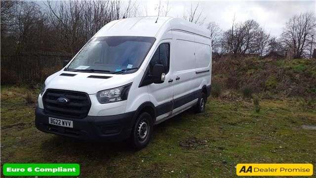 A 2022 FORD TRANSIT 2.0 350 EcoBlue Leader L3 H3 panel van, 46,800 miles, Euro 6, Manual, Air C A 2022 FORD TRANSIT 2.0 350 EcoBlue Leader L3 H3 panel van, 46,800 miles, Euro 6, Manual, Air C