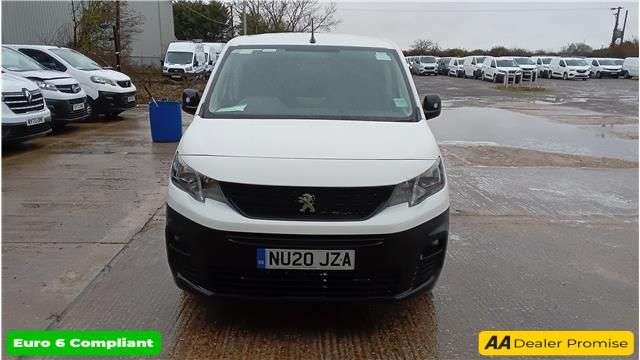 A 2020 PEUGEOT PARTNER 1.5 BlueHDi 1000 Professional panel van, 36,800 miles, Euro 6 diesel, Manua A 2020 PEUGEOT PARTNER 1.5 BlueHDi 1000 Professional panel van, 36,800 miles, Euro 6 diesel, Manua