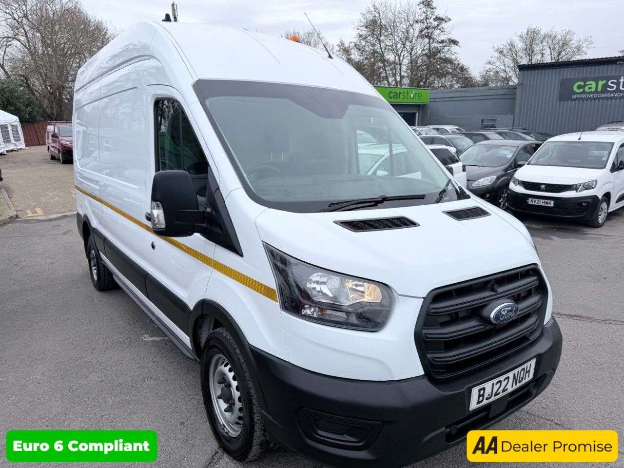 A 2022 FORD TRANSIT 2.0 350 EcoBlue Leader L3 H3 panel van, 78,300 miles, Euro 6 diesel, Manual A 2022 FORD TRANSIT 2.0 350 EcoBlue Leader L3 H3 panel van, 78,300 miles, Euro 6 diesel, Manual