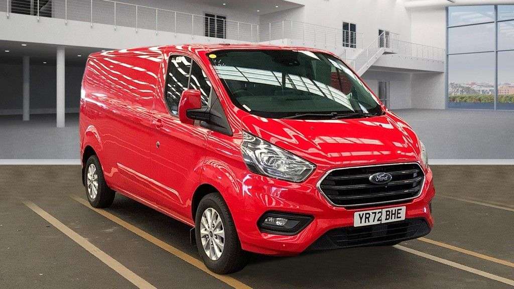 A 2022 FORD TRANSIT CUSTOM Red 2.0 EcoBlue Limited Euro 6 panel, 49,600 miles, ULEZ compliant, Automat A 2022 FORD TRANSIT CUSTOM Red 2.0 EcoBlue Limited Euro 6 panel, 49,600 miles, ULEZ compliant, Automat