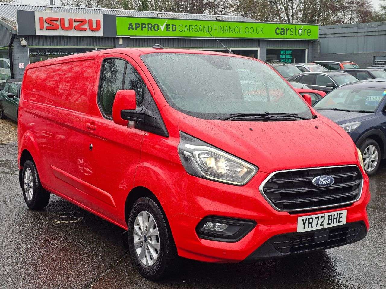 A 2022 FORD TRANSIT CUSTOM Red 2.0 EcoBlue Limited Euro 6 panel, 49,600 miles, ULEZ compliant, Automat A 2022 FORD TRANSIT CUSTOM Red 2.0 EcoBlue Limited Euro 6 panel, 49,600 miles, ULEZ compliant, Automat