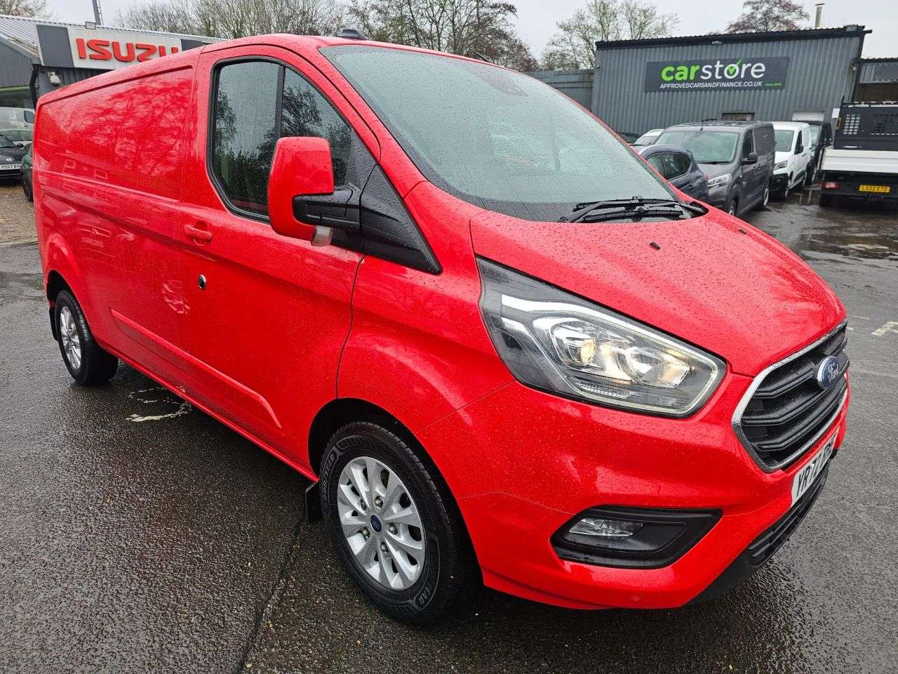 A 2022 FORD TRANSIT CUSTOM Red 2.0 EcoBlue Limited Euro 6 panel, 49,600 miles, ULEZ compliant, Automat A 2022 FORD TRANSIT CUSTOM Red 2.0 EcoBlue Limited Euro 6 panel, 49,600 miles, ULEZ compliant, Automat