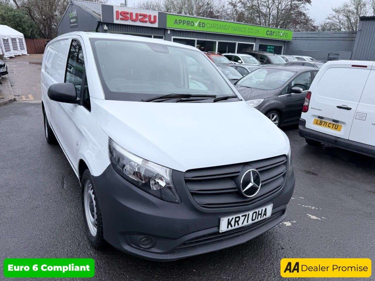 A 2021 MERCEDES-BENZ VITO White 2.0 CDI Euro 6 panel van, 55,647 miles, ULEZ compliant, Automatic, Bl A 2021 MERCEDES-BENZ VITO White 2.0 CDI Euro 6 panel van, 55,647 miles, ULEZ compliant, Automatic, Bl