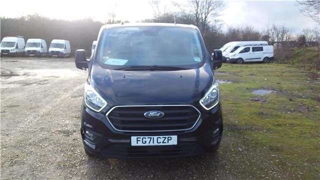 A 2021 FORD TRANSIT CUSTOM Black 2.0 EcoBlue Euro 6 panel , 39,847 miles, ULEZ compliant, 6-speed manu A 2021 FORD TRANSIT CUSTOM Black 2.0 EcoBlue Euro 6 panel , 39,847 miles, ULEZ compliant, 6-speed manu