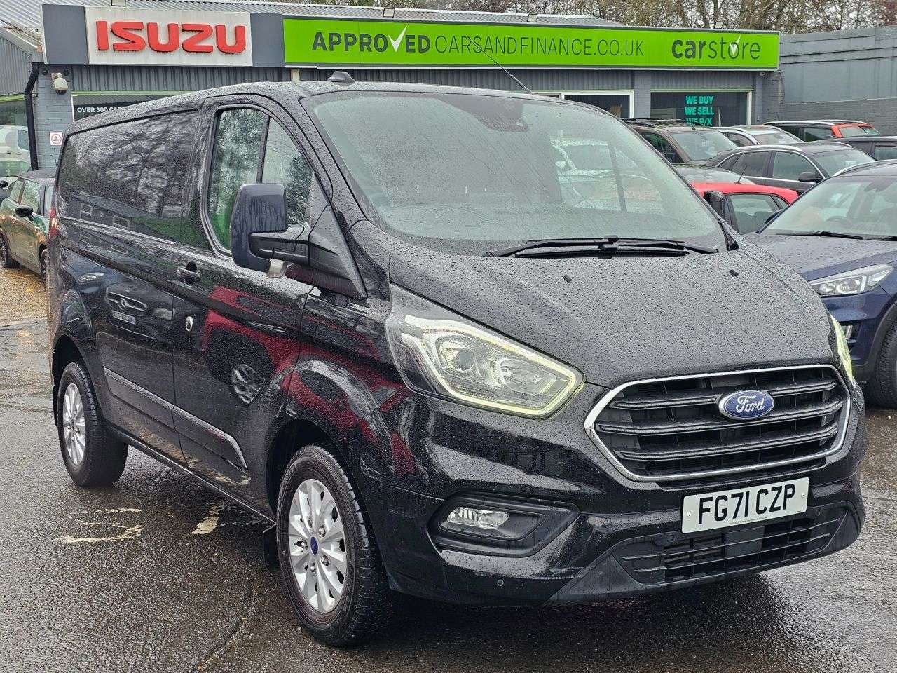 A 2021 FORD TRANSIT CUSTOM Black 2.0 EcoBlue Euro 6 panel , 39,847 miles, ULEZ compliant, 6-speed manu A 2021 FORD TRANSIT CUSTOM Black 2.0 EcoBlue Euro 6 panel , 39,847 miles, ULEZ compliant, 6-speed manu