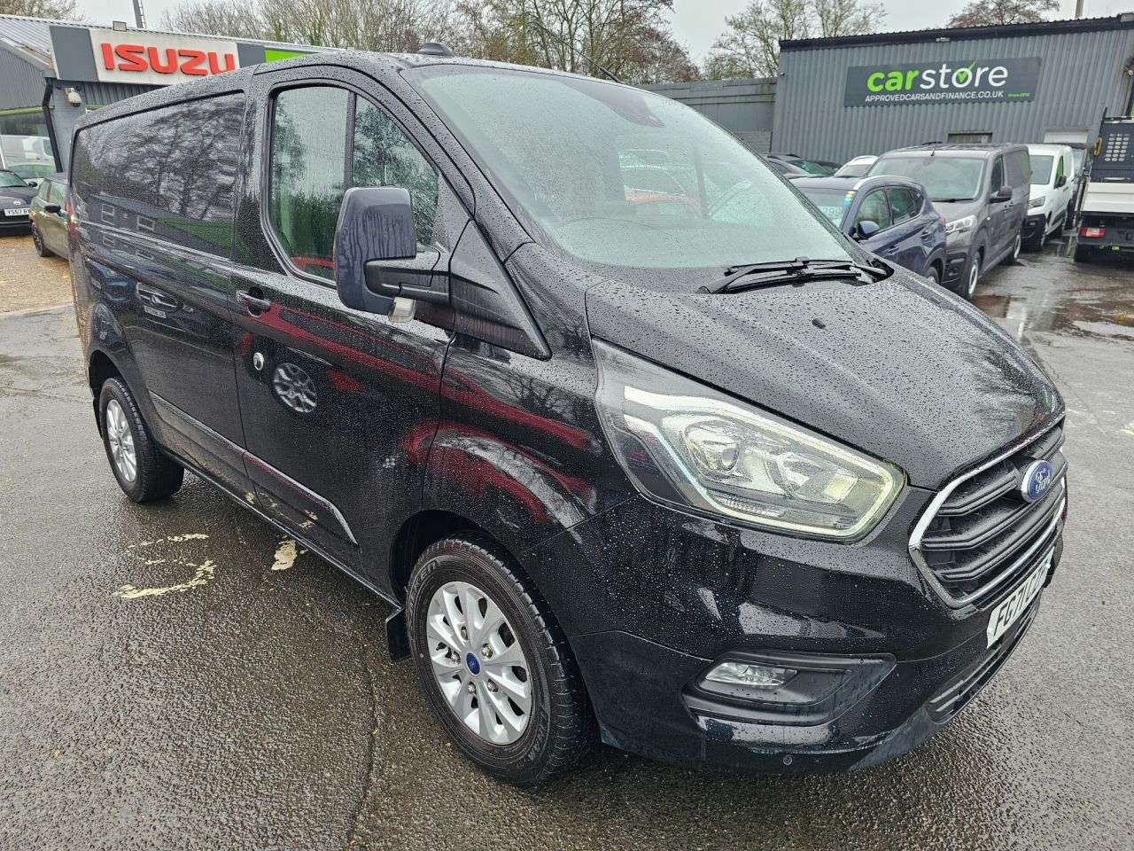 A 2021 FORD TRANSIT CUSTOM Black 2.0 EcoBlue Euro 6 panel , 39,847 miles, ULEZ compliant, 6-speed manu A 2021 FORD TRANSIT CUSTOM Black 2.0 EcoBlue Euro 6 panel , 39,847 miles, ULEZ compliant, 6-speed manu