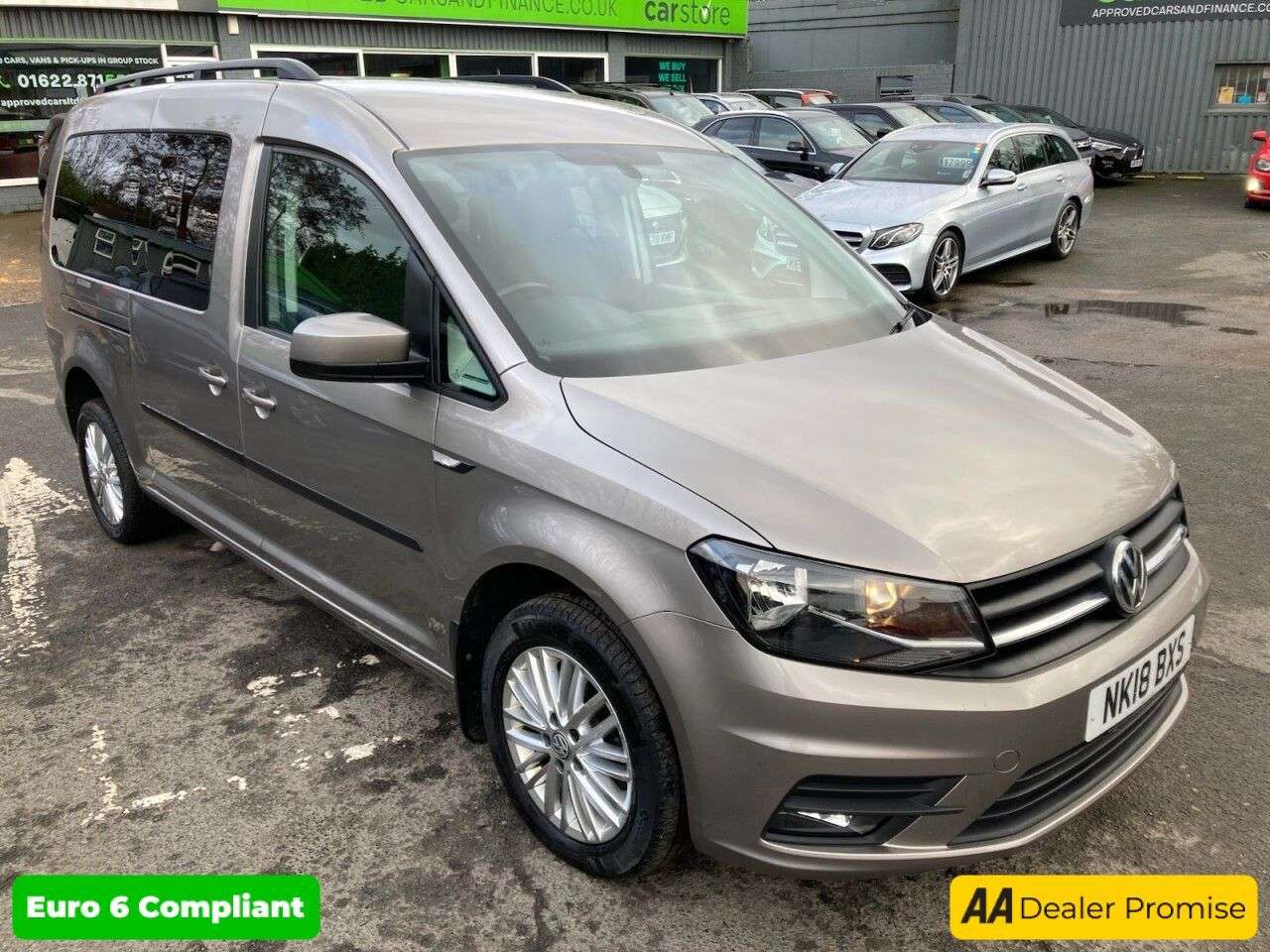 A 2018 VOLKSWAGEN CADDY MAXI LIFE Beige 2.0 TDI Euro 6 MPV, 57,000 miles, ULEZ compliant, Automatic DSG, A/C, A 2018 VOLKSWAGEN CADDY MAXI LIFE Beige 2.0 TDI Euro 6 MPV, 57,000 miles, ULEZ compliant, Automatic DSG, A/C,