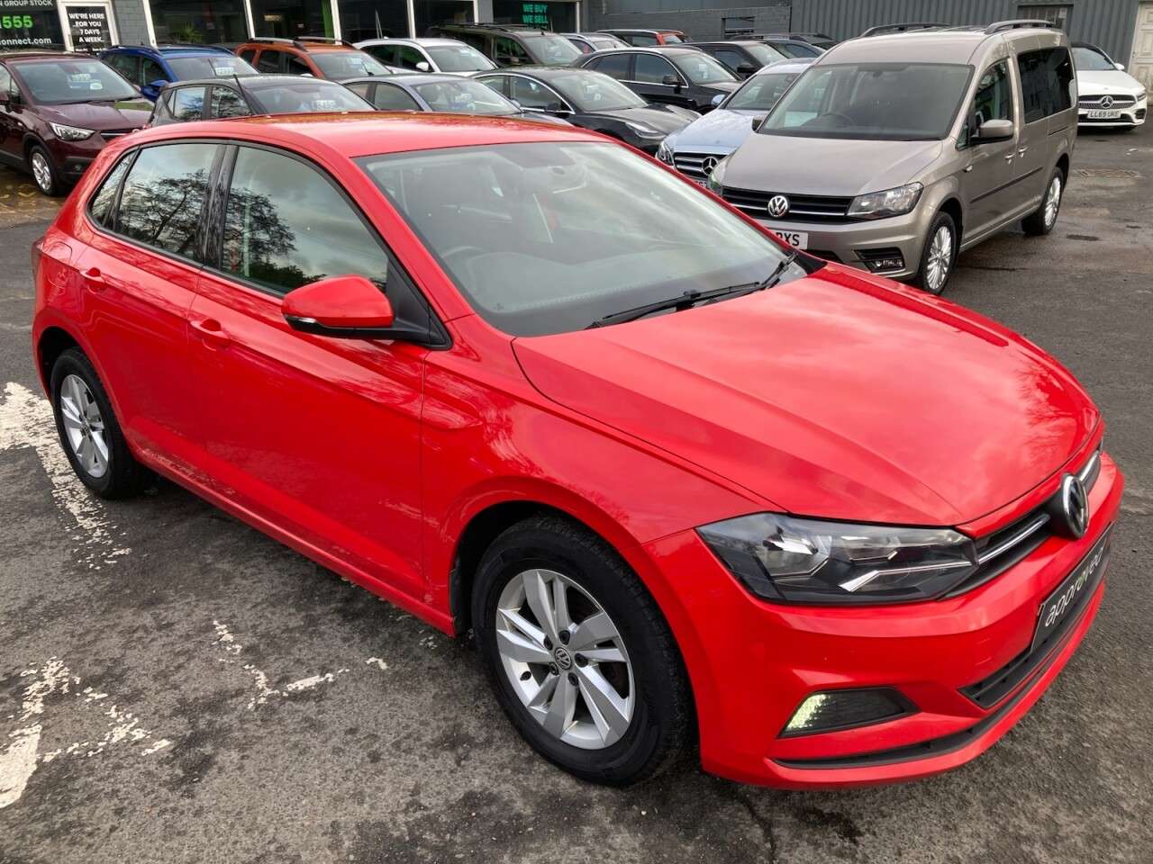 A 2019 VOLKSWAGEN POLO Red 1.0 EVO SE Euro 6 hatchback, 78,903 miles, ULEZ compliant, 5-Speed manu A 2019 VOLKSWAGEN POLO Red 1.0 EVO SE Euro 6 hatchback, 78,903 miles, ULEZ compliant, 5-Speed manu