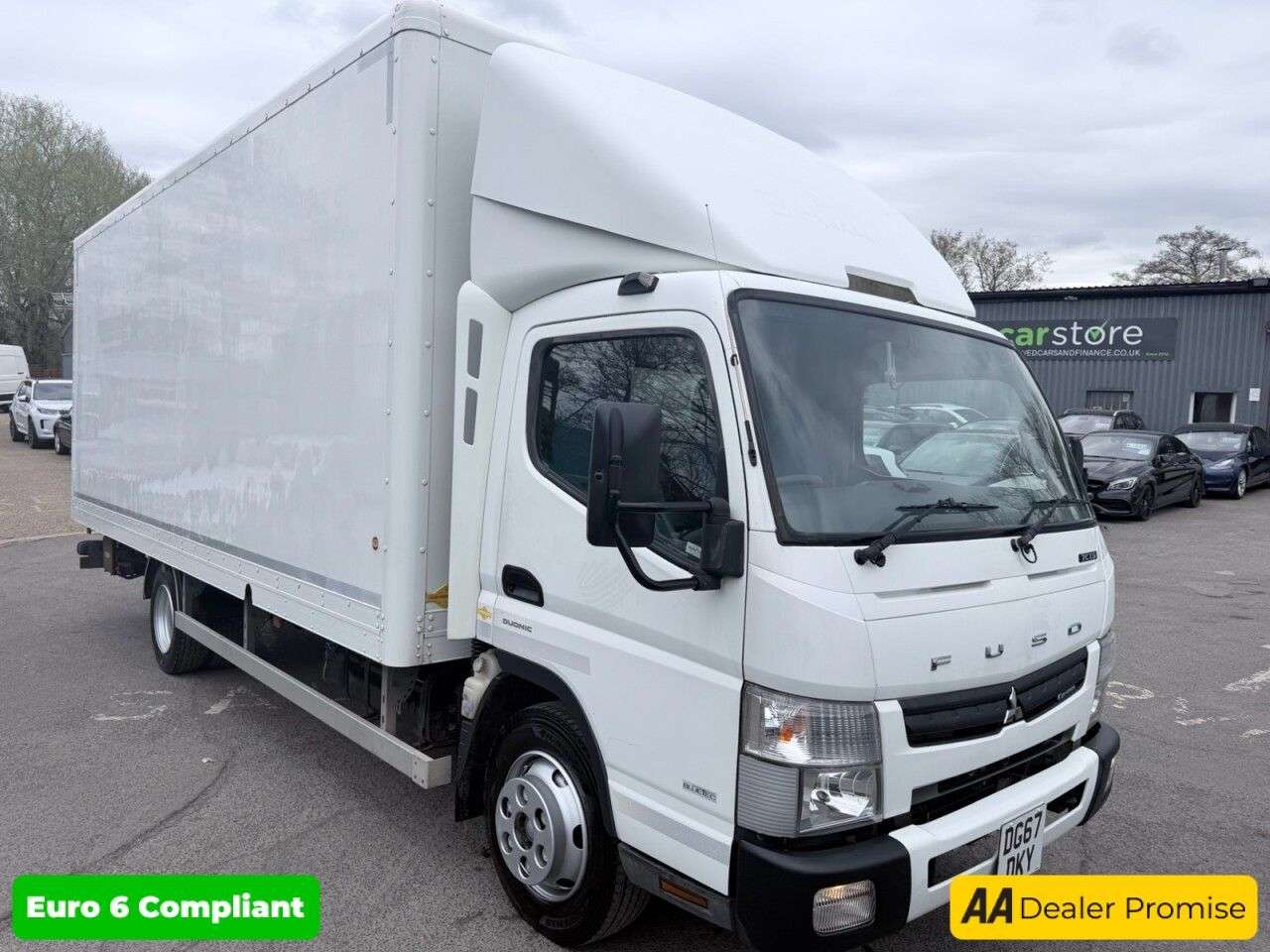 A 2017 MITSUBISHI FUSO CANTER White 7.5T LWB box lorry, 60,000 miles, 2 Owners from New, ULEZ compliant, A 2017 MITSUBISHI FUSO CANTER White 7.5T LWB box lorry, 60,000 miles, 2 Owners from New, ULEZ compliant,