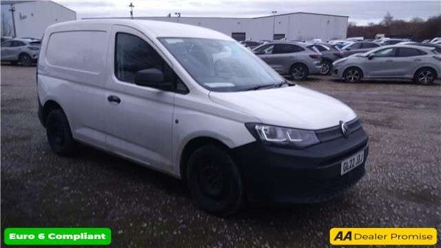 A 2022 VOLKSWAGEN CADDY White 2.0 TDI Euro 6 panel van, 67,800 miles, ULEZ compliant, 6-speed manua A 2022 VOLKSWAGEN CADDY White 2.0 TDI Euro 6 panel van, 67,800 miles, ULEZ compliant, 6-speed manua