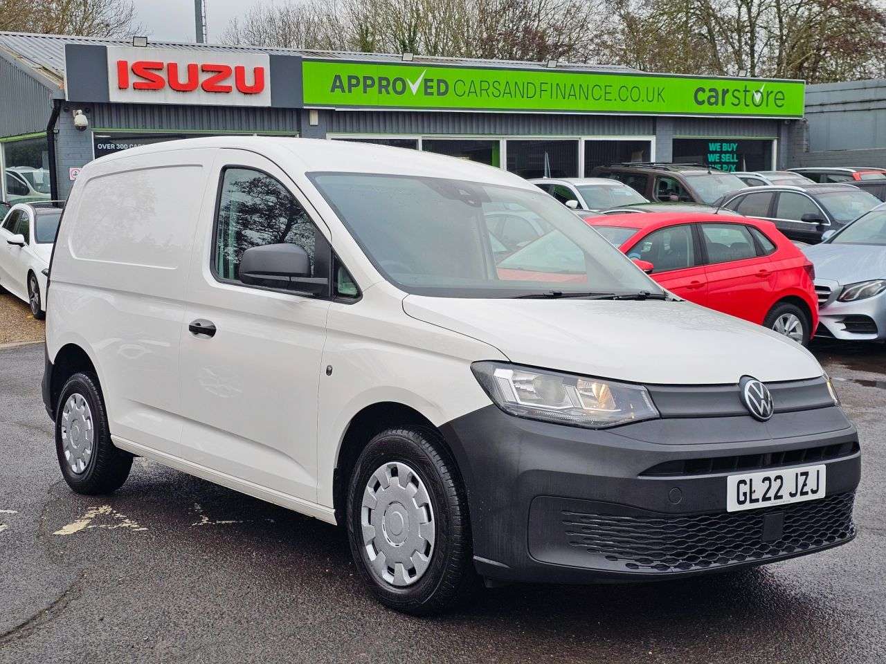 A 2022 VOLKSWAGEN CADDY White 2.0 TDI Euro 6 panel van, 67,800 miles, ULEZ compliant, 6-speed manua A 2022 VOLKSWAGEN CADDY White 2.0 TDI Euro 6 panel van, 67,800 miles, ULEZ compliant, 6-speed manua