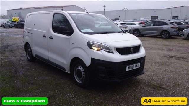 A 2018 PEUGEOT EXPERT White 1.6 BlueHDi Euro 6 panel van, 40600 miles, ULEZ compliant 5-Speed man A 2018 PEUGEOT EXPERT White 1.6 BlueHDi Euro 6 panel van, 40600 miles, ULEZ compliant 5-Speed man