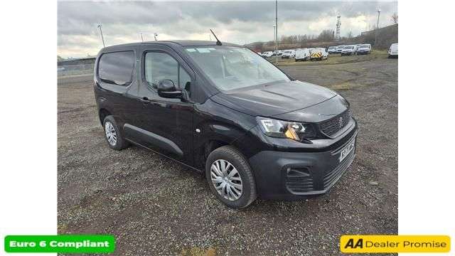A 2022 PEUGEOT PARTNER Black 1.5 BlueHDi Euro 6 panel van, 44,400 miles, ULEZ compliant, 5-Speed m A 2022 PEUGEOT PARTNER Black 1.5 BlueHDi Euro 6 panel van, 44,400 miles, ULEZ compliant, 5-Speed m