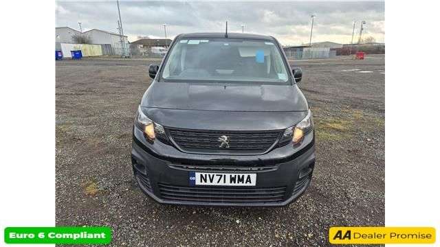 A 2022 PEUGEOT PARTNER Black 1.5 BlueHDi Euro 6 panel van, 44,400 miles, ULEZ compliant, 5-Speed m A 2022 PEUGEOT PARTNER Black 1.5 BlueHDi Euro 6 panel van, 44,400 miles, ULEZ compliant, 5-Speed m