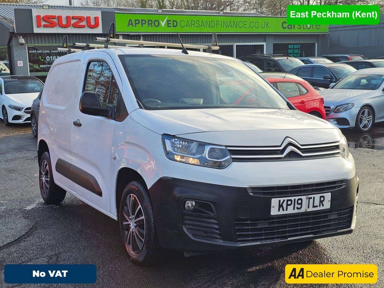 A 2019 CITROEN BERLINGO White 1.2 PureTech Euro 6 petrol panel van, 78,000 miles, ULEZ compliant, 6 A 2019 CITROEN BERLINGO White 1.2 PureTech Euro 6 petrol panel van, 78,000 miles, ULEZ compliant, 6