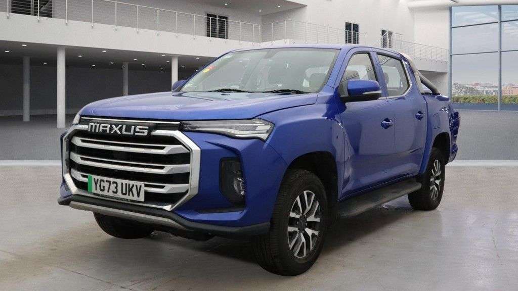 A 2023 MAXUS T90EV Blue 88.5kWh electric pickup, 29,300 miles, ULEZ compliant, Automatic, A/C, A 2023 MAXUS T90EV Blue 88.5kWh electric pickup, 29,300 miles, ULEZ compliant, Automatic, A/C,
