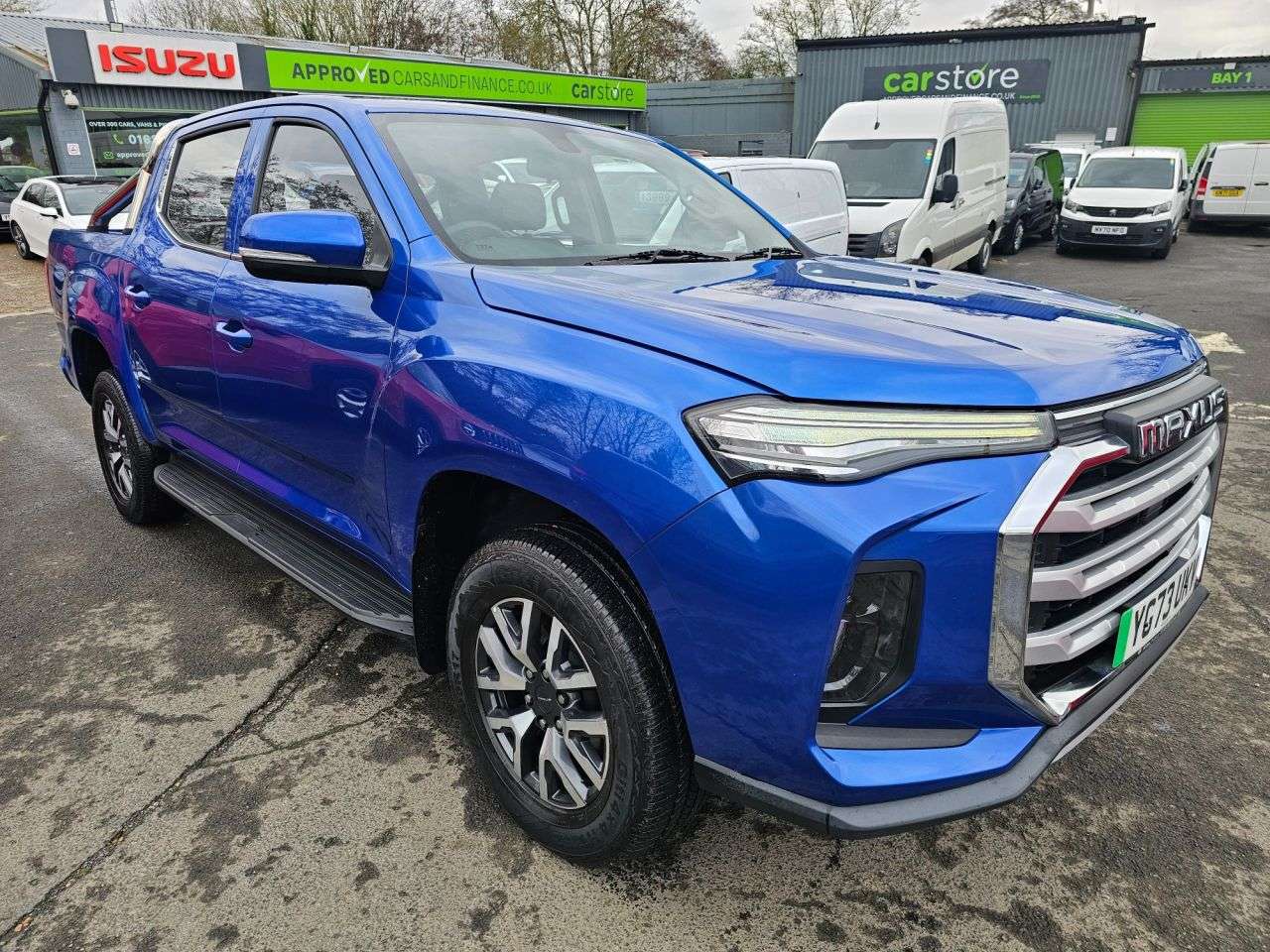 A 2023 MAXUS T90EV Blue 88.5kWh electric pickup, 29,300 miles, ULEZ compliant, Automatic, A/C, A 2023 MAXUS T90EV Blue 88.5kWh electric pickup, 29,300 miles, ULEZ compliant, Automatic, A/C,