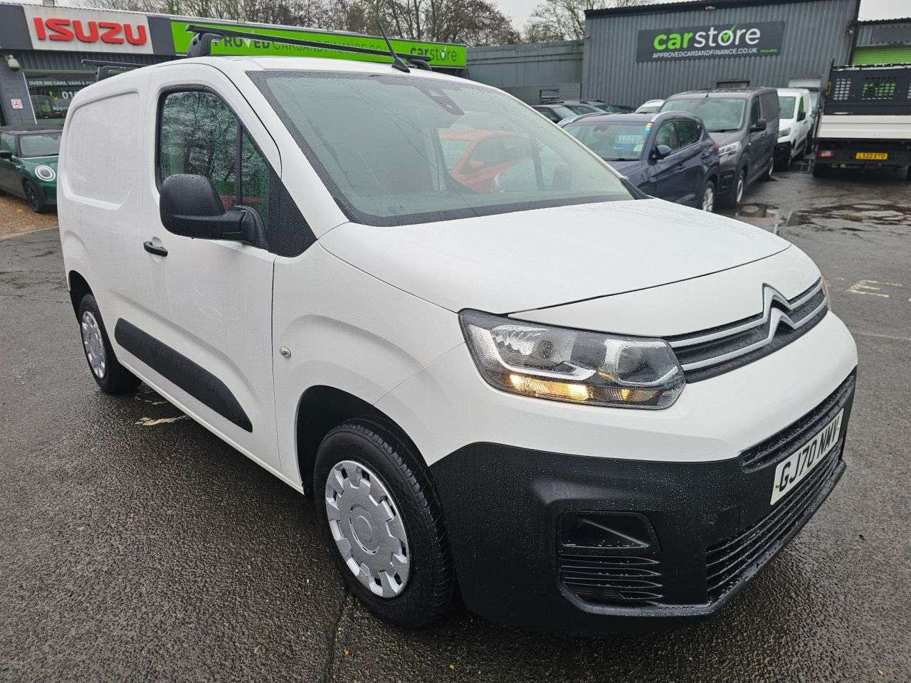 A 2020 CITROEN BERLINGO White 1.5 BlueHDi Euro 6 panel van, 83,121 miles, ULEZ compliant, 5-Speed m A 2020 CITROEN BERLINGO White 1.5 BlueHDi Euro 6 panel van, 83,121 miles, ULEZ compliant, 5-Speed m