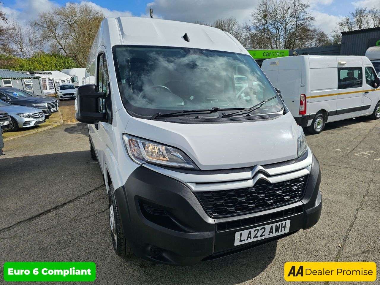 A 2022 CITROEN RELAY White 2.2 BlueHDi Euro 6 panel van, 64,500 miles, ULEZ compliant, 6-Speed m A 2022 CITROEN RELAY White 2.2 BlueHDi Euro 6 panel van, 64,500 miles, ULEZ compliant, 6-Speed m