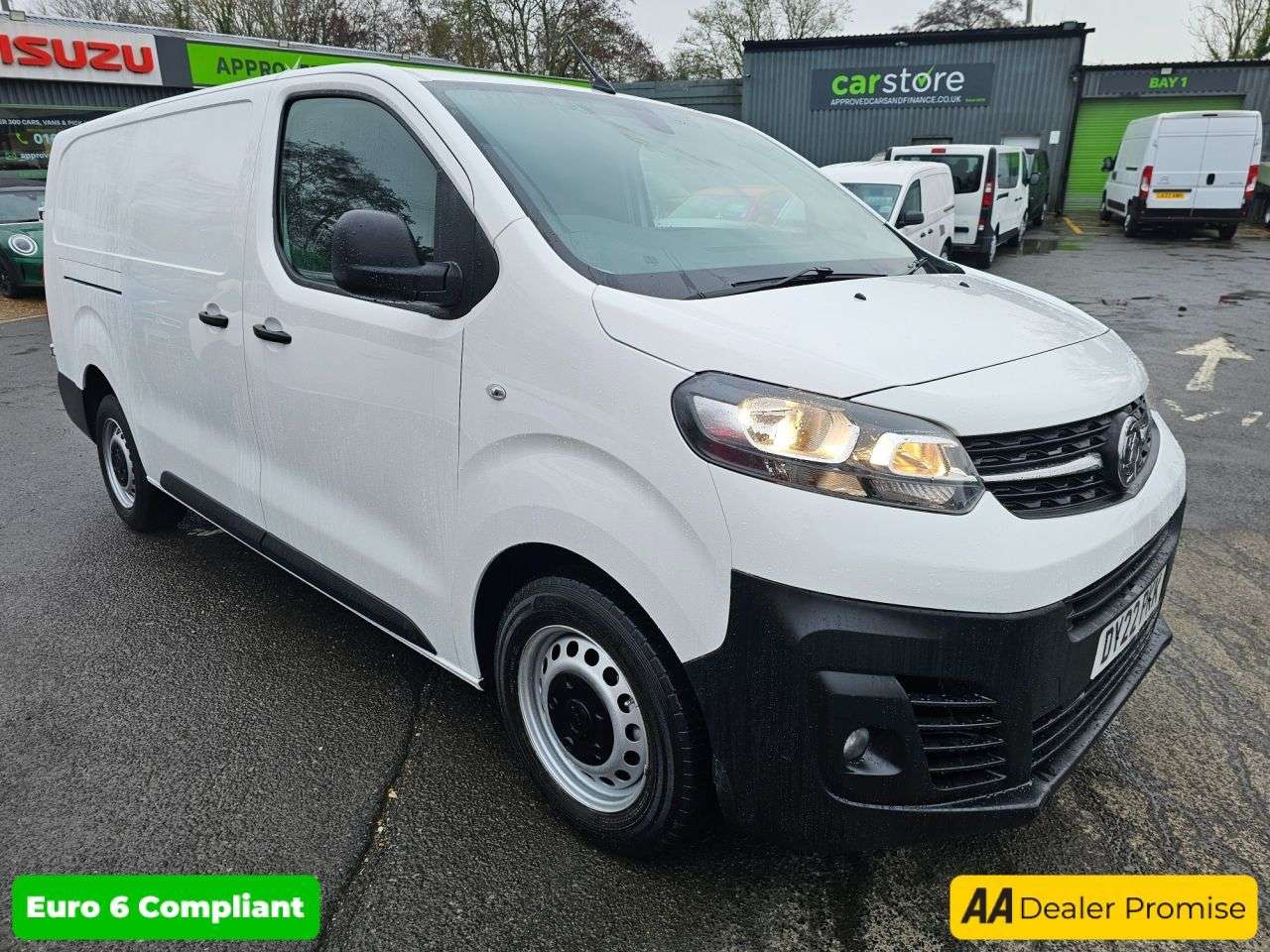 A 2022 VAUXHALL VIVARO White 1.5 Turbo D Euro 6 panel van, 62,303 miles, ULEZ compliant, 6-Speed m A 2022 VAUXHALL VIVARO White 1.5 Turbo D Euro 6 panel van, 62,303 miles, ULEZ compliant, 6-Speed m
