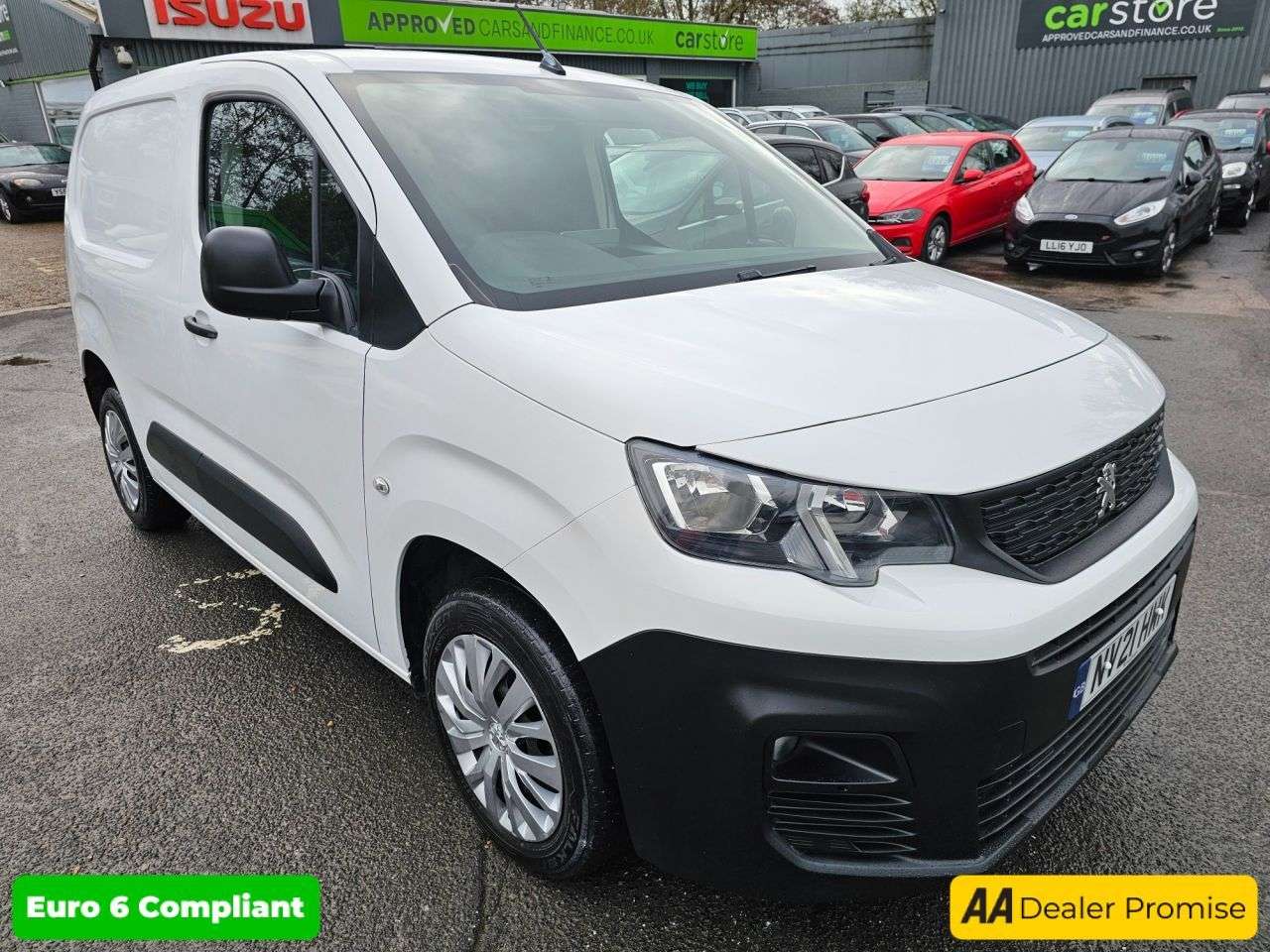 A 2021 PEUGEOT PARTNER White 1.5 BlueHDi Euro 6 panel, 68,952 miles, ULEZ compliant, 5-Speed manua A 2021 PEUGEOT PARTNER White 1.5 BlueHDi Euro 6 panel, 68,952 miles, ULEZ compliant, 5-Speed manua