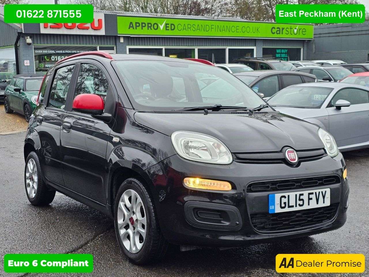 A 2015 FIAT PANDA Black 1.2 Easy Euro 6 hatchback, 41,000 miles, ULEZ compliant, 5-Speed manu A 2015 FIAT PANDA Black 1.2 Easy Euro 6 hatchback, 41,000 miles, ULEZ compliant, 5-Speed manu