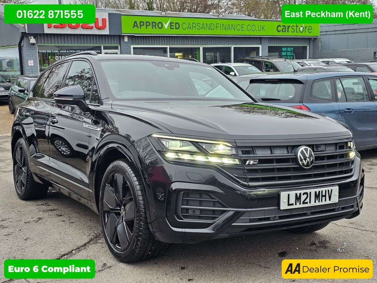 A 2021 VOLKSWAGEN TOUAREG Black 3.0 TDI V6 4Motion Euro 6 SUV, 80,500 miles, ULEZ compliant, Automati A 2021 VOLKSWAGEN TOUAREG Black 3.0 TDI V6 4Motion Euro 6 SUV, 80,500 miles, ULEZ compliant, Automati