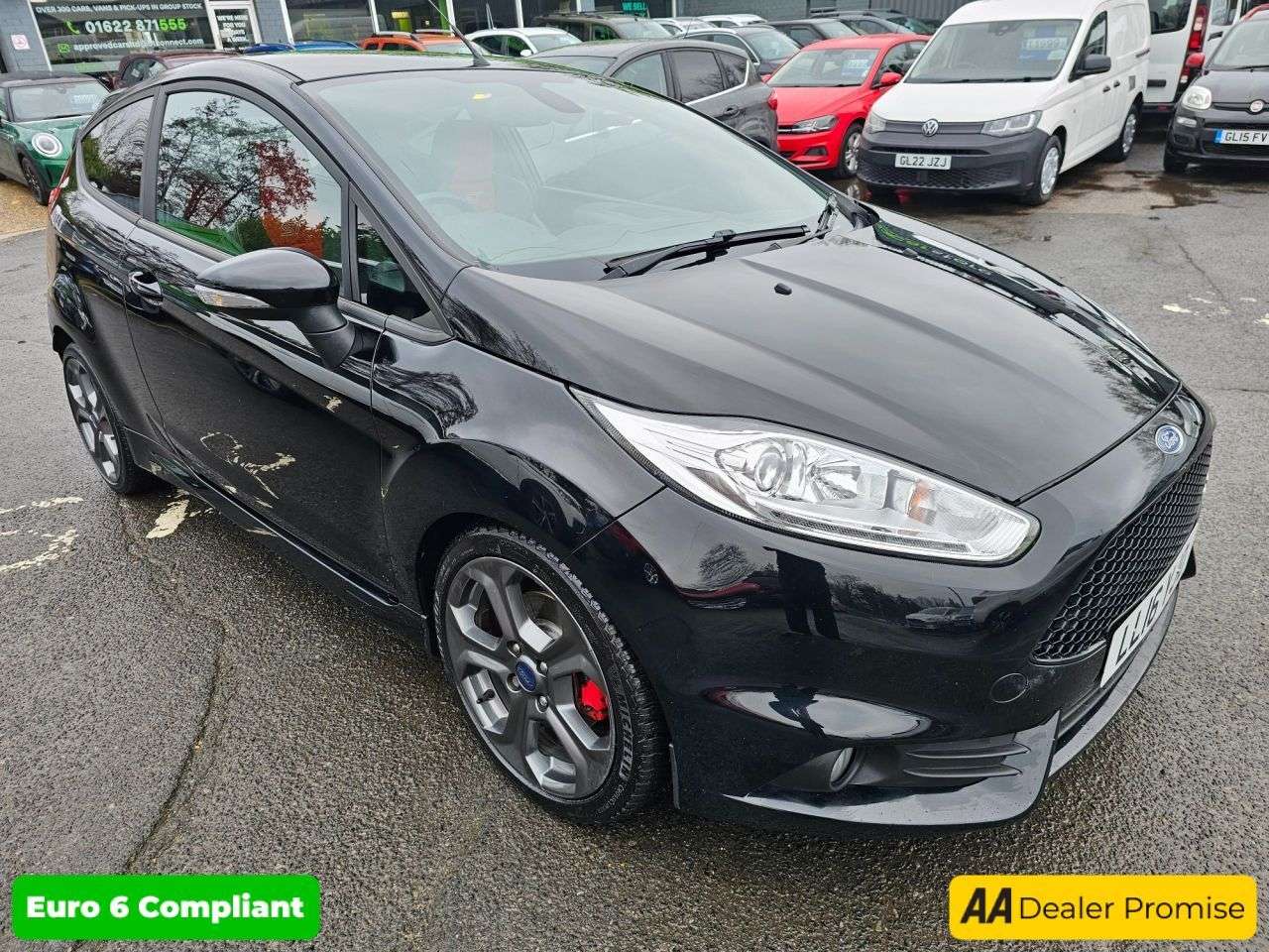 A 2016 FORD FIESTA Black 1.6T EcoBoost ST-3 Euro 6 hatchback, 60,700 miles, ULEZ compliant, 6- A 2016 FORD FIESTA Black 1.6T EcoBoost ST-3 Euro 6 hatchback, 60,700 miles, ULEZ compliant, 6-