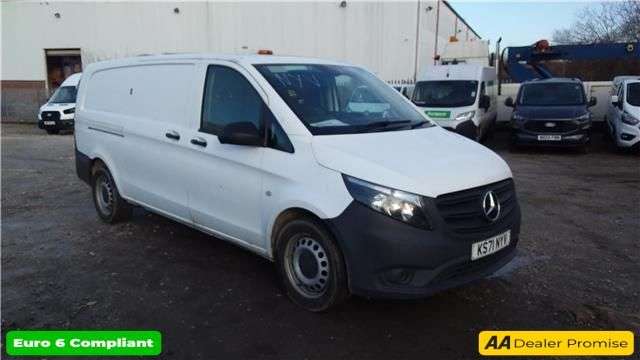 A 2022 MERCEDES-BENZ VITO White 2.0 116 CDI Euro 6 panel van, 36,800 miles, ULEZ compliant, Automatic A 2022 MERCEDES-BENZ VITO White 2.0 116 CDI Euro 6 panel van, 36,800 miles, ULEZ compliant, Automatic