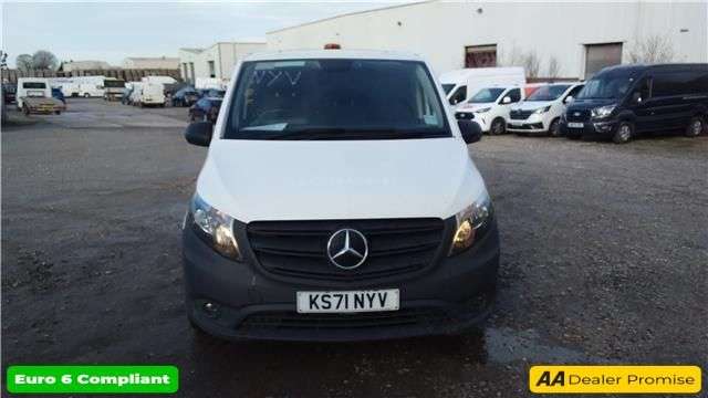 A 2022 MERCEDES-BENZ VITO White 2.0 116 CDI Euro 6 panel van, 36,800 miles, ULEZ compliant, Automatic A 2022 MERCEDES-BENZ VITO White 2.0 116 CDI Euro 6 panel van, 36,800 miles, ULEZ compliant, Automatic