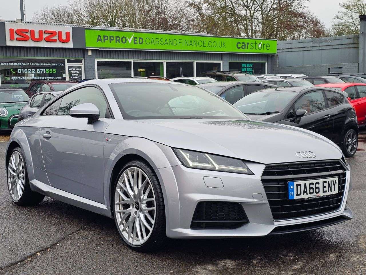 A 2016 AUDI TT Silver 2.0 TDI S line Euro 6 coupe, 61,400 miles, ULEZ compliant, 6-Speed m A 2016 AUDI TT Silver 2.0 TDI S line Euro 6 coupe, 61,400 miles, ULEZ compliant, 6-Speed m