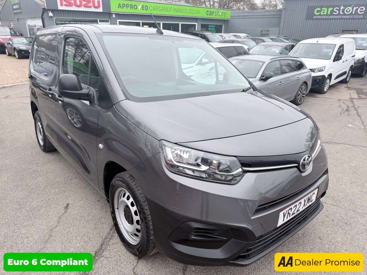 A 2022 TOYOTA PROACE CITY Grey 1.5 BlueHDi Euro 6 panel van, 47,900 miles, ULEZ compliant, 6-Speed ma A 2022 TOYOTA PROACE CITY Grey 1.5 BlueHDi Euro 6 panel van, 47,900 miles, ULEZ compliant, 6-Speed ma