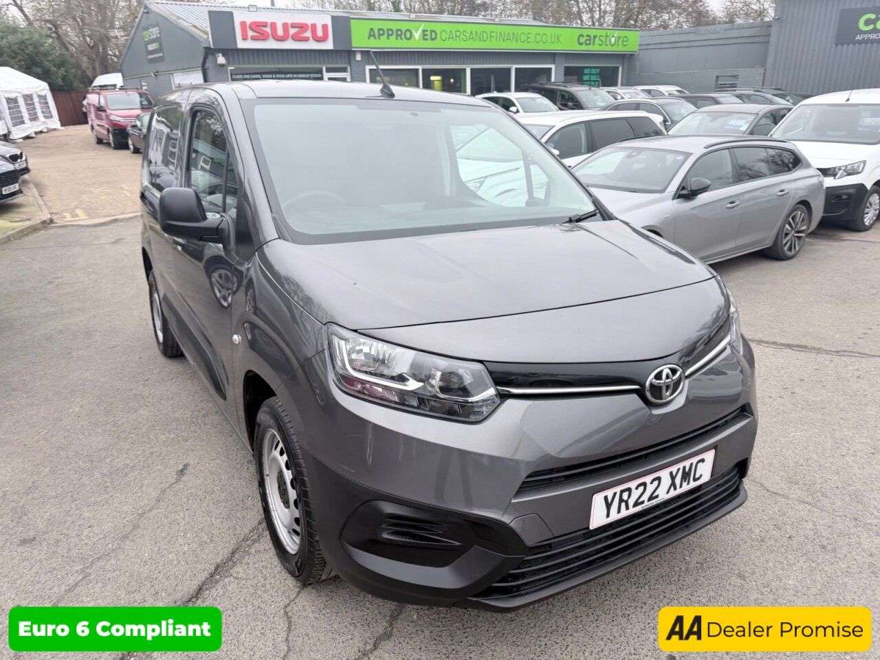 A 2022 TOYOTA PROACE CITY Grey 1.5 BlueHDi Euro 6 panel van, 47,900 miles, ULEZ compliant, 6-Speed ma A 2022 TOYOTA PROACE CITY Grey 1.5 BlueHDi Euro 6 panel van, 47,900 miles, ULEZ compliant, 6-Speed ma