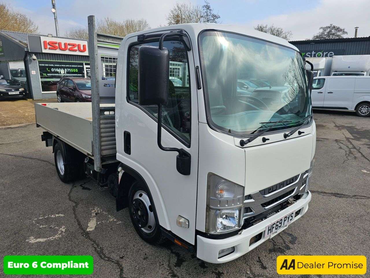 A 2019 ISUZU GRAFTER White 1.9D Euro 6 Dropside, 45,800 miles, ULEZ compliant, 6-Speed manual, B A 2019 ISUZU GRAFTER White 1.9D Euro 6 Dropside, 45,800 miles, ULEZ compliant, 6-Speed manual, B