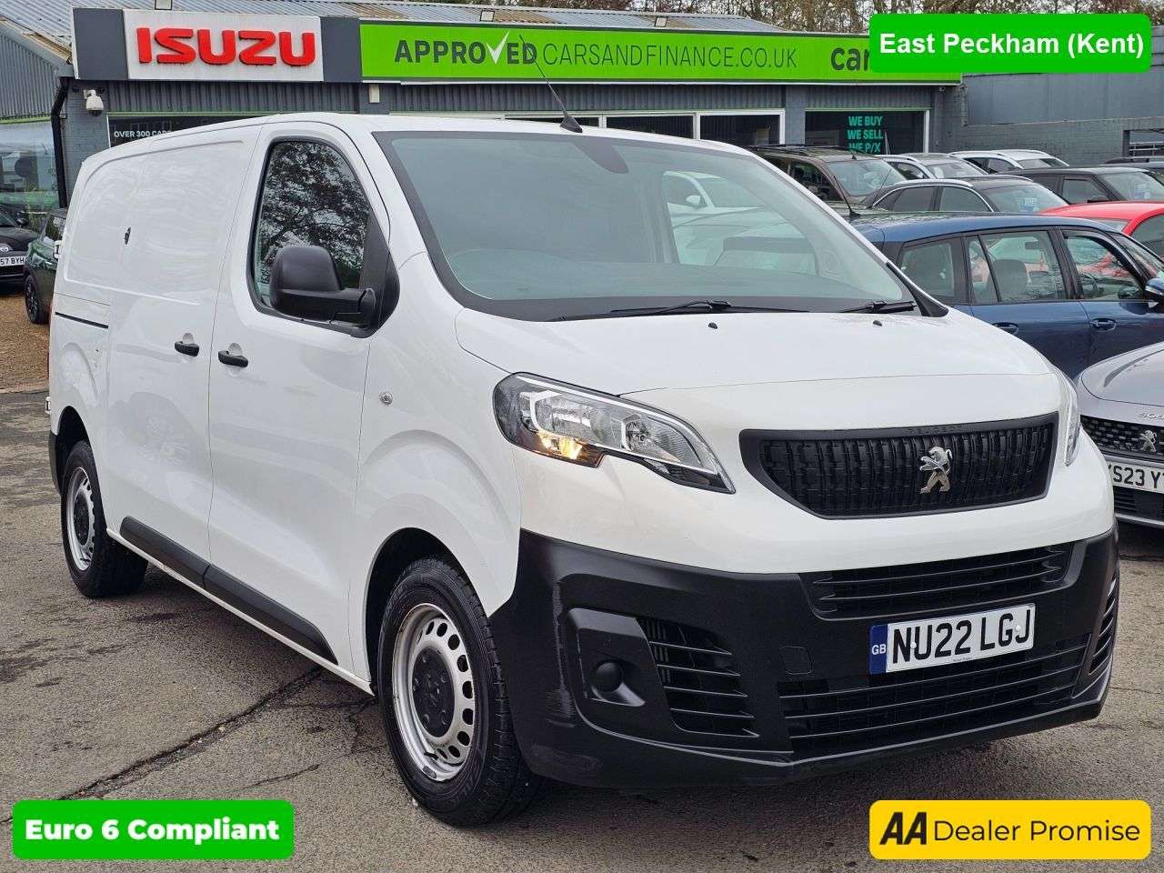 A 2022 PEUGEOT EXPERT White 2.0 BlueHDi Euro 6 panel van, 63,200 miles, ULEZ compliant, 6-Speed m A 2022 PEUGEOT EXPERT White 2.0 BlueHDi Euro 6 panel van, 63,200 miles, ULEZ compliant, 6-Speed m