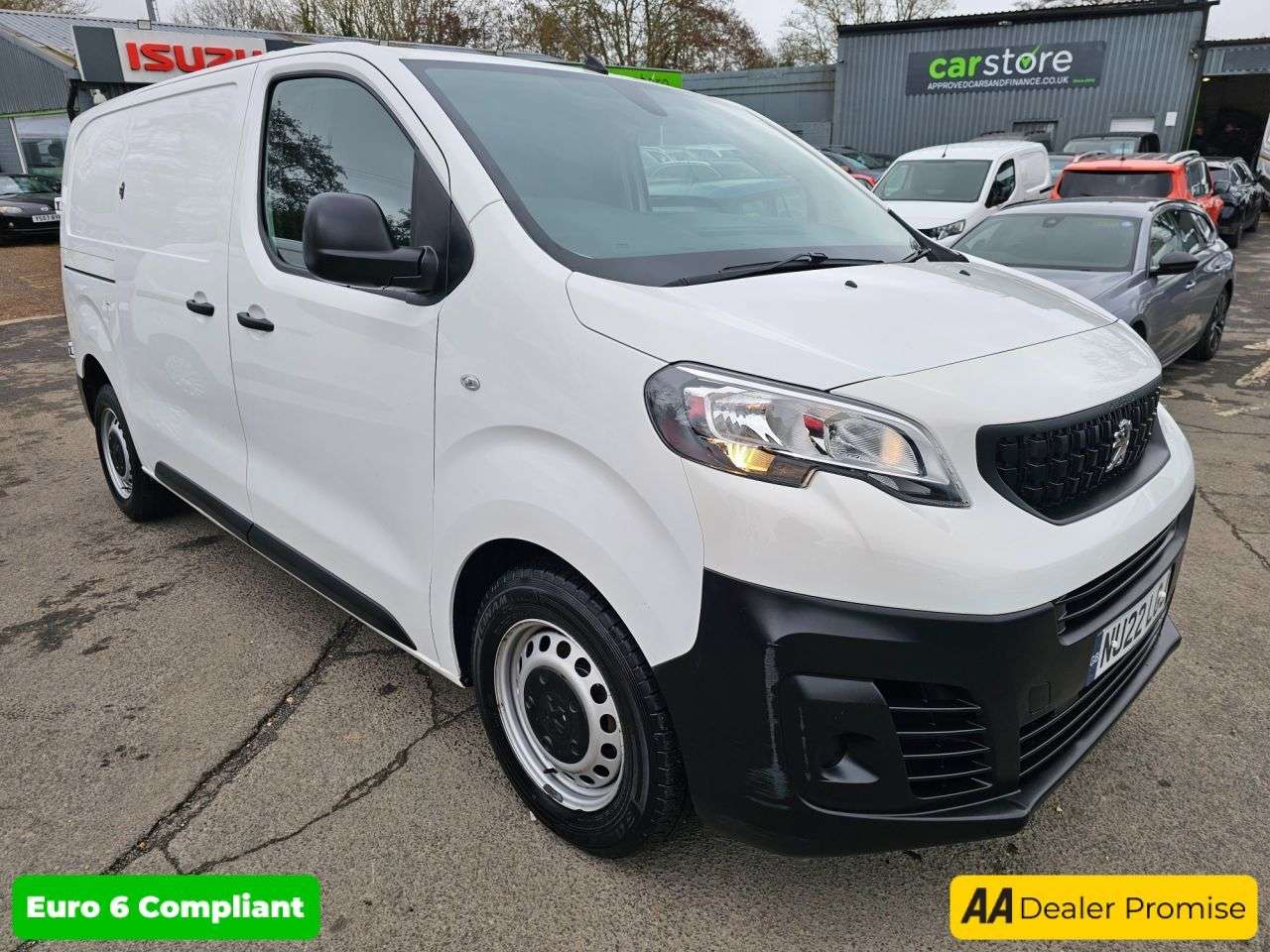A 2022 PEUGEOT EXPERT White 2.0 BlueHDi Euro 6 panel van, 63,200 miles, ULEZ compliant, 6-Speed m A 2022 PEUGEOT EXPERT White 2.0 BlueHDi Euro 6 panel van, 63,200 miles, ULEZ compliant, 6-Speed m