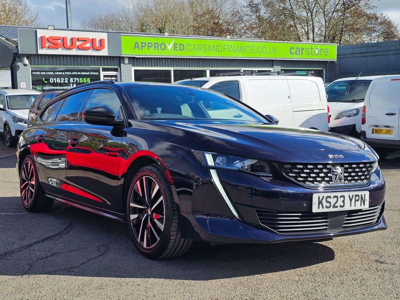 A 2023 PEUGEOT 508 SW Blue 1.2 PureTech GT Euro 6 Estate, 43,200 miles, ULEZ compliant, Automatic A 2023 PEUGEOT 508 SW Blue 1.2 PureTech GT Euro 6 Estate, 43,200 miles, ULEZ compliant, Automatic