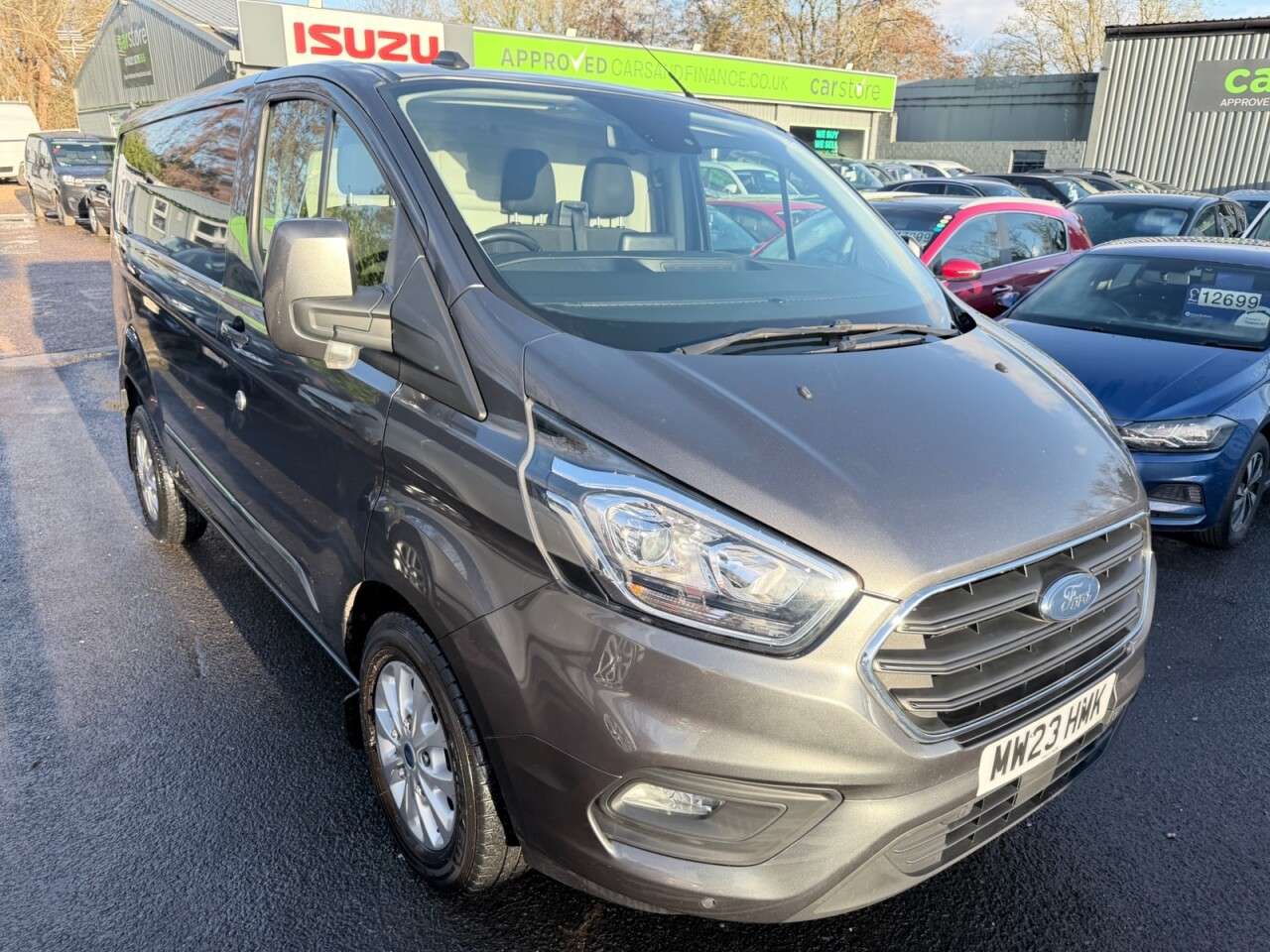 A 2023 FORD TRANSIT CUSTOM Grey 2.0 EcoBlue Euro 6 panel van, 63,700 miles, ULEZ compliant, 6-Speed ma A 2023 FORD TRANSIT CUSTOM Grey 2.0 EcoBlue Euro 6 panel van, 63,700 miles, ULEZ compliant, 6-Speed ma