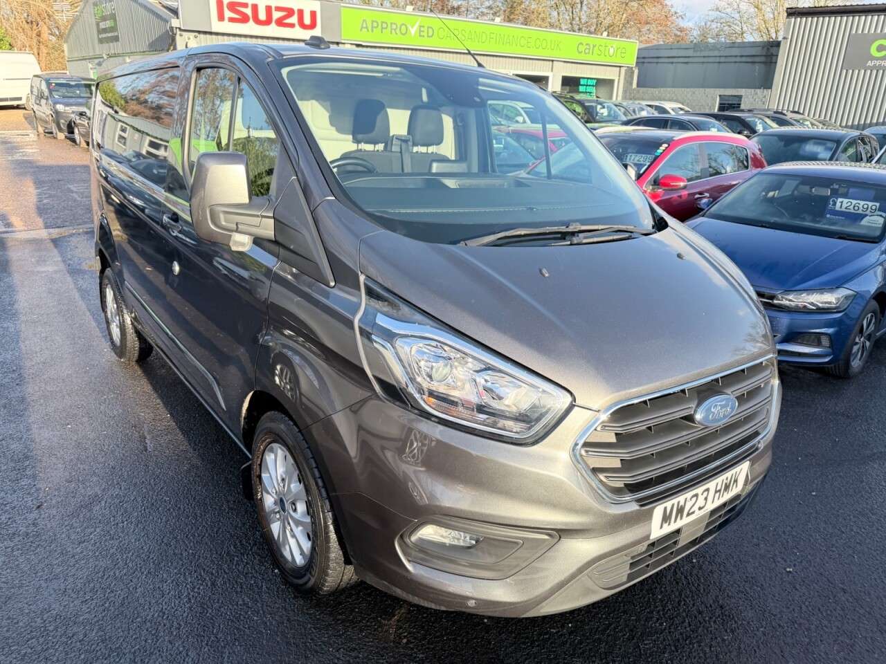 A 2023 FORD TRANSIT CUSTOM Grey 2.0 EcoBlue Euro 6 panel van, 63,700 miles, ULEZ compliant, 6-Speed ma A 2023 FORD TRANSIT CUSTOM Grey 2.0 EcoBlue Euro 6 panel van, 63,700 miles, ULEZ compliant, 6-Speed ma