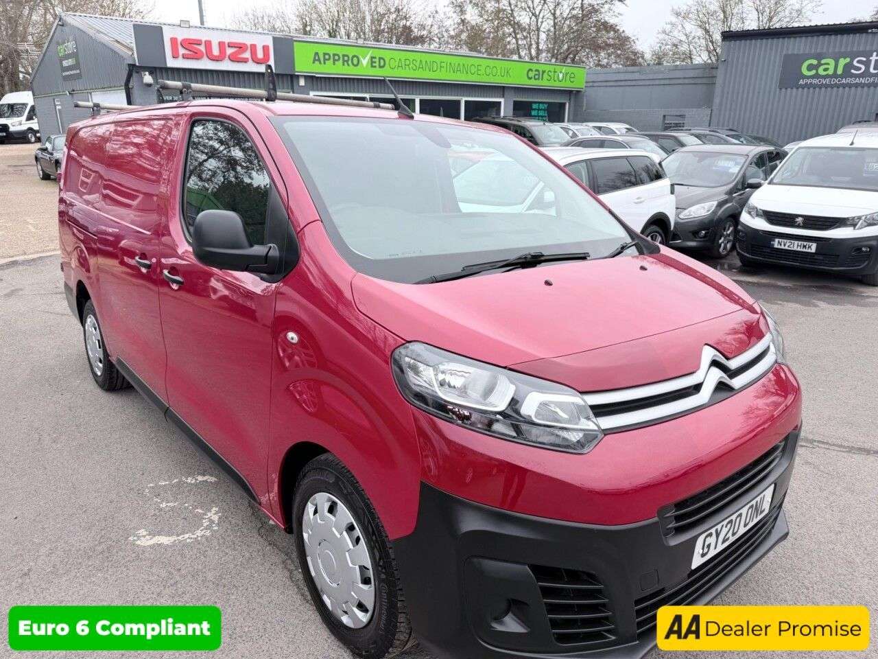 A 2020 CITROEN DISPATCH Red 2.0 BlueHDi Euro 6 panel van, 68,400 miles, ULEZ compliant, 6-Speed man A 2020 CITROEN DISPATCH Red 2.0 BlueHDi Euro 6 panel van, 68,400 miles, ULEZ compliant, 6-Speed man