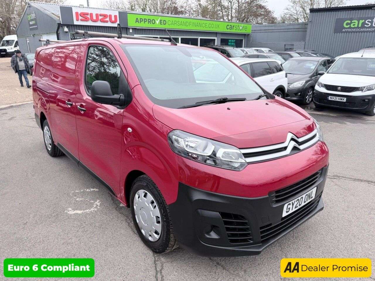 A 2020 CITROEN DISPATCH Red 2.0 BlueHDi Euro 6 panel van, 68,400 miles, ULEZ compliant, 6-Speed man A 2020 CITROEN DISPATCH Red 2.0 BlueHDi Euro 6 panel van, 68,400 miles, ULEZ compliant, 6-Speed man