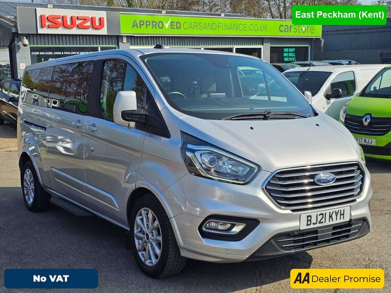 A 2021 FORD TOURNEO CUSTOM Silver 2.0 320 EcoBlue Euro 6 minibus, 35,200 miles, 9 seats, ULEZ complian A 2021 FORD TOURNEO CUSTOM Silver 2.0 320 EcoBlue Euro 6 minibus, 35,200 miles, 9 seats, ULEZ complian