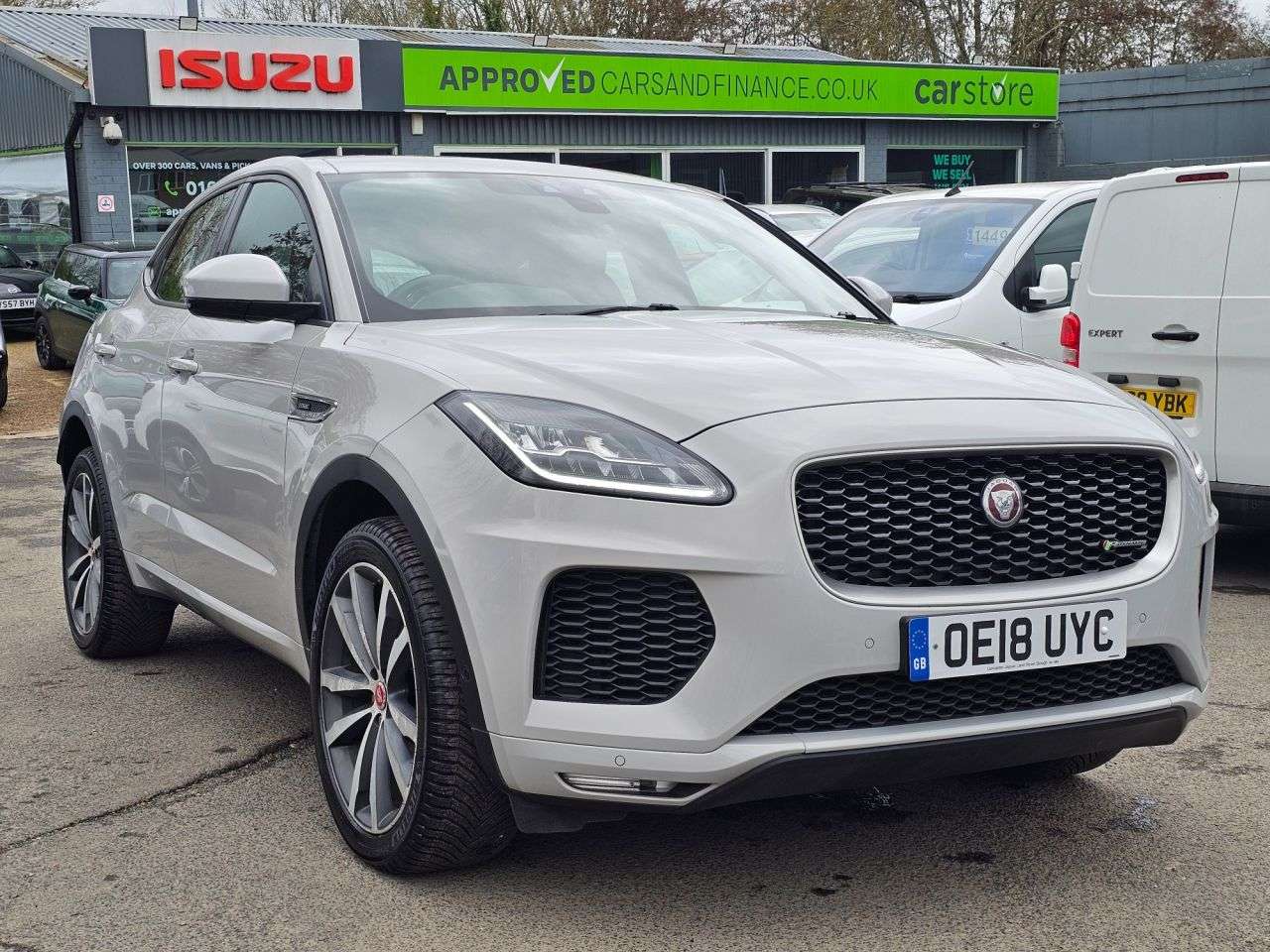 A 2018 JAGUAR E-PACE Grey 2.0 D180 R-Dynamic HSE Euro 6 SUV, 57,700 miles, ULEZ compliant, Autom A 2018 JAGUAR E-PACE Grey 2.0 D180 R-Dynamic HSE Euro 6 SUV, 57,700 miles, ULEZ compliant, Autom