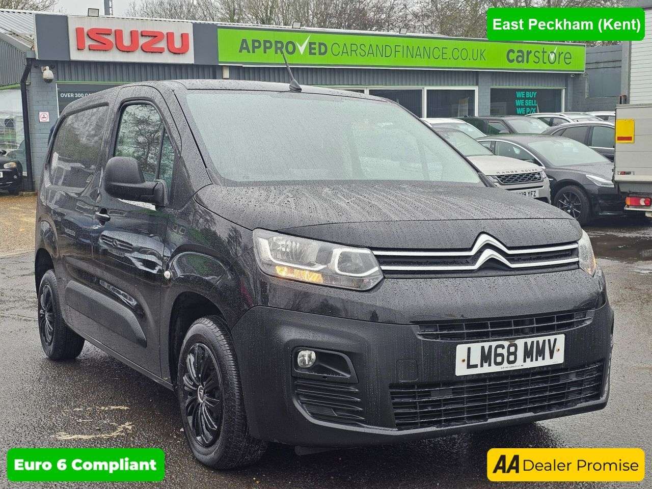A 2019 CITROEN BERLINGO Black 1.6 BlueHDi Euro 6 panel van, 58,500 miles, ULEZ compliant, 5-Speed m A 2019 CITROEN BERLINGO Black 1.6 BlueHDi Euro 6 panel van, 58,500 miles, ULEZ compliant, 5-Speed m
